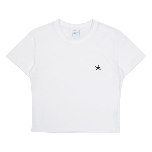 (w) TCM mini logo crop T (white)
