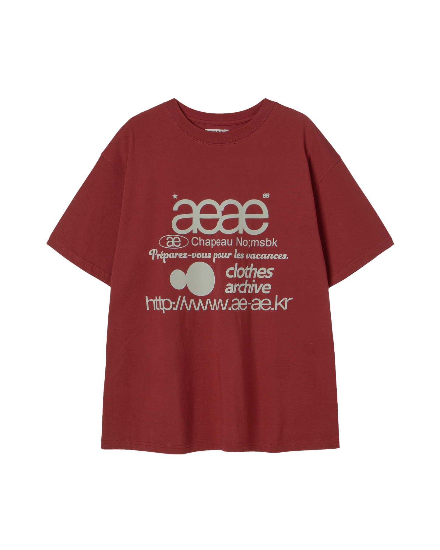 WEB LOGO T-SHIRTS [BURGUNDY]