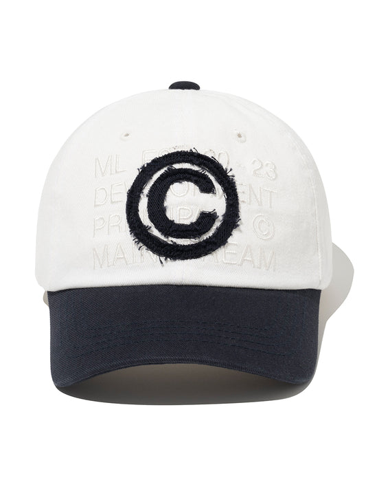 Core Half Ball Cap [White Navy]