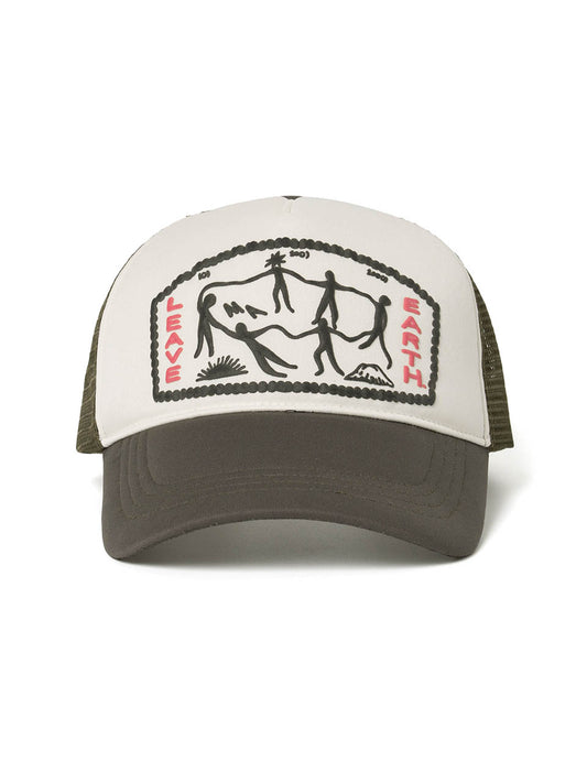 Tribe  Dance Mesh Trucker Cap [Khaki]