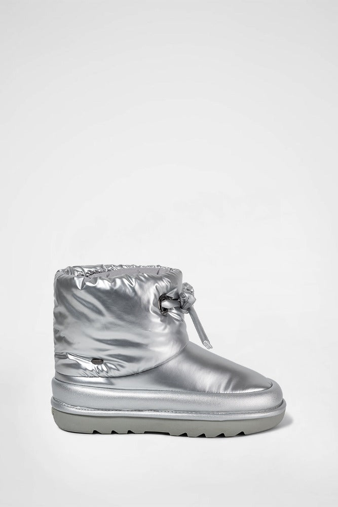 RIBBON PADDING BOOTS / SILVER 