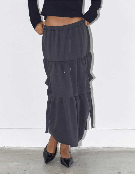 SHIRRING STRAP CARGO SKIRT / 2 Color