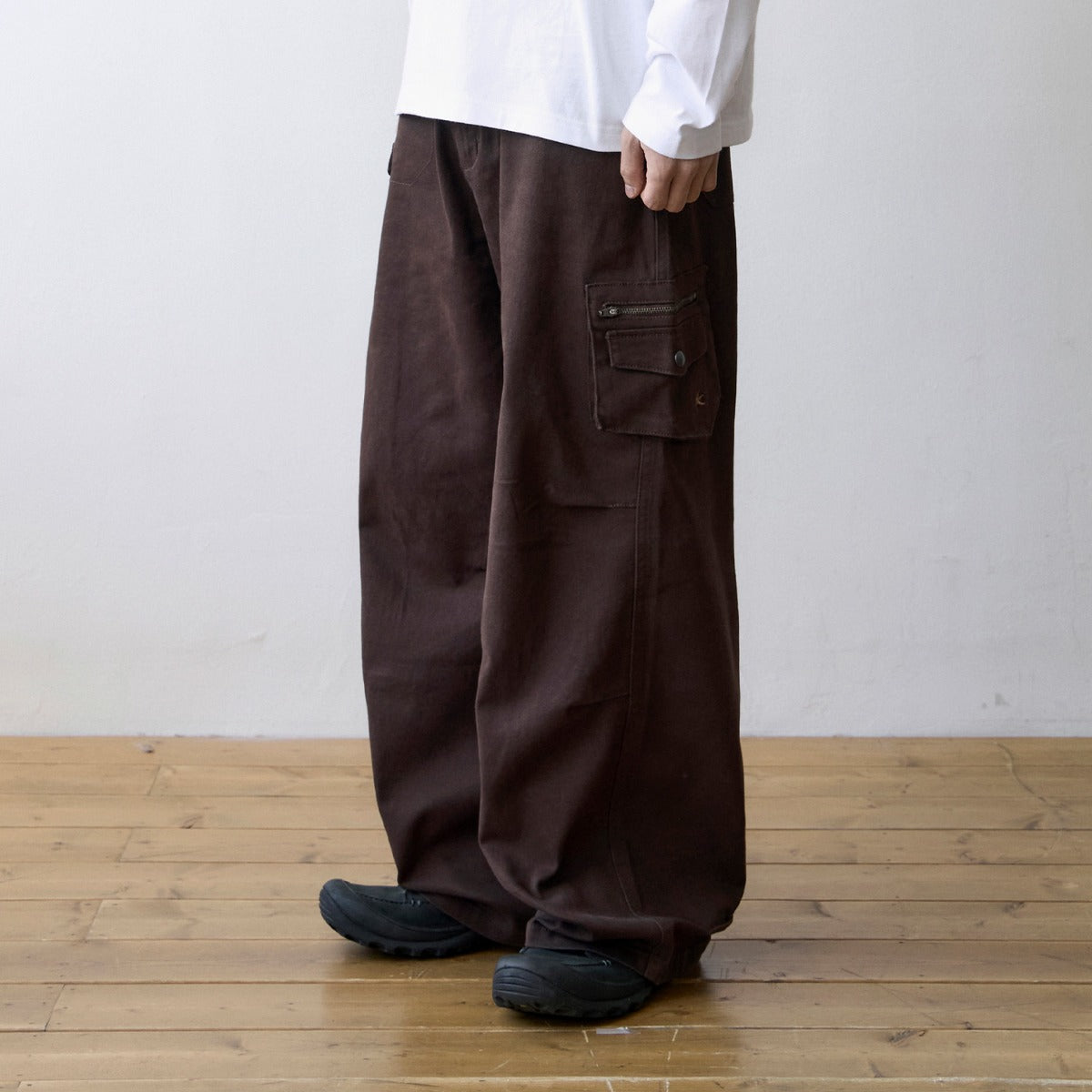 TCM double pocket pants (brown)