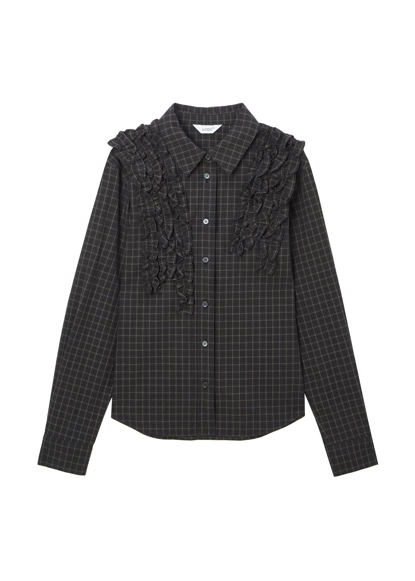 FRILL CHECK SHIRT