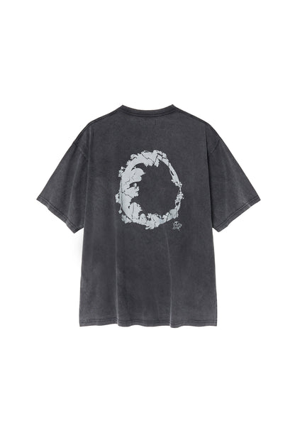 Floral Egg Tee 1/2 Black