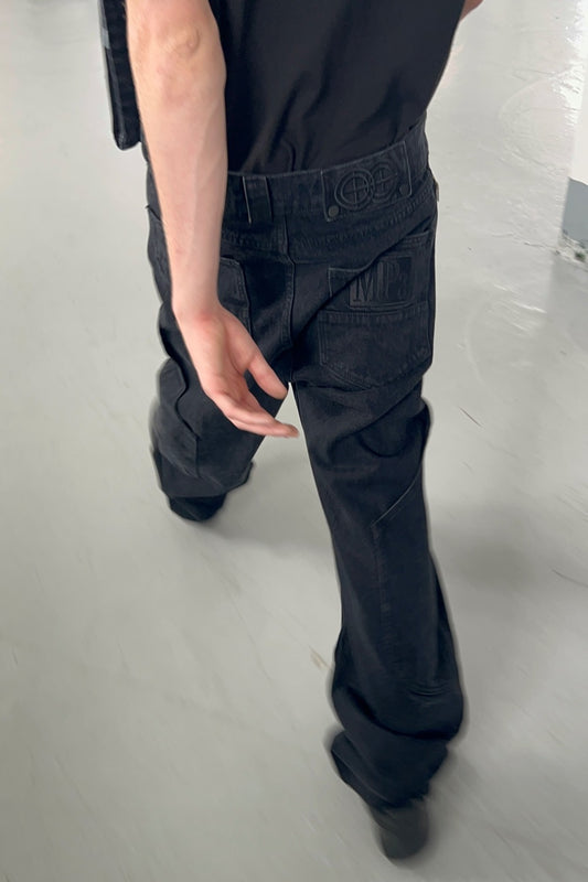 MPa CALF POCKET PANTS (BLACK)