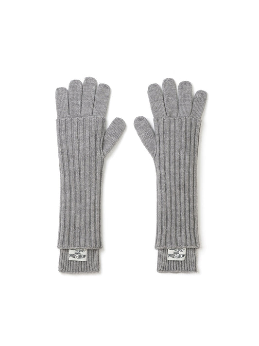 Knitted Warmer Gloves [Light Gray]