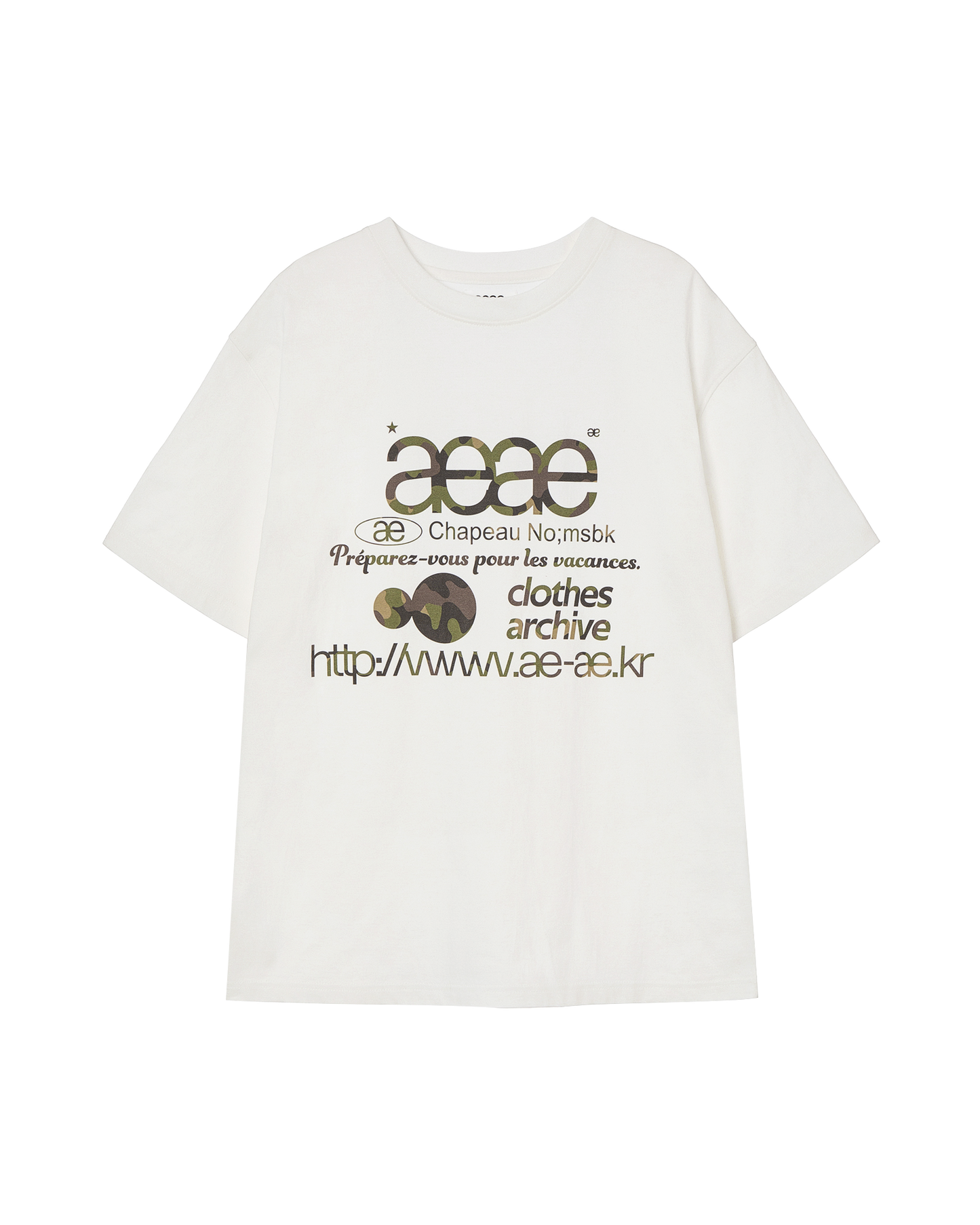 WEB LOGO T-SHIRTS [WHITE/CAMO]