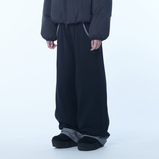 TCM hidden check sweat pants (black)