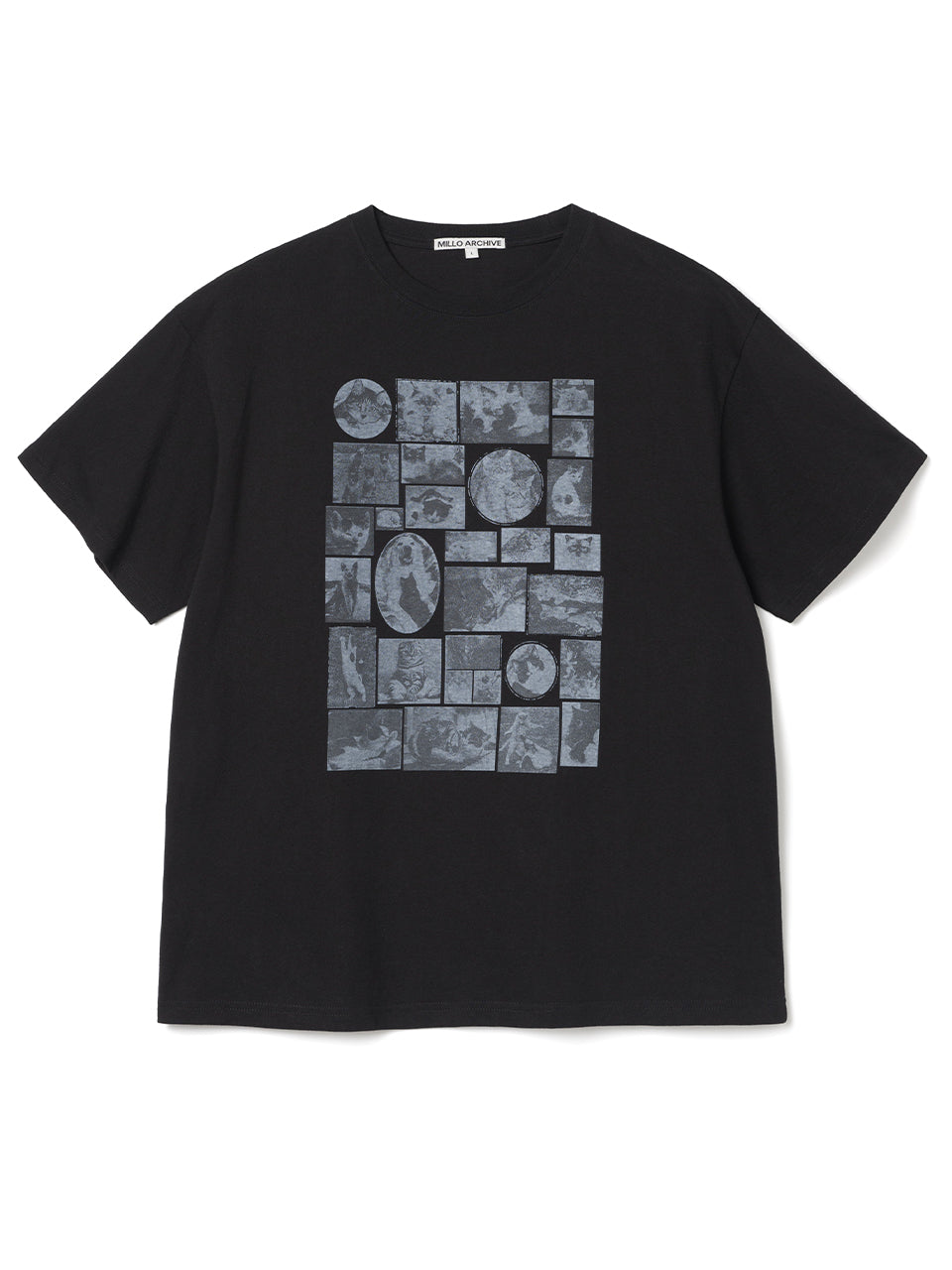Custom Frame Cat T-Shirts [Black]