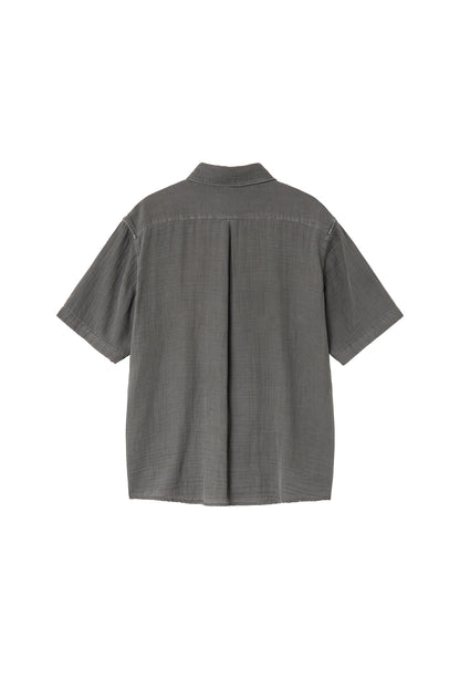 Loosed Shirt Double Face Charcoal