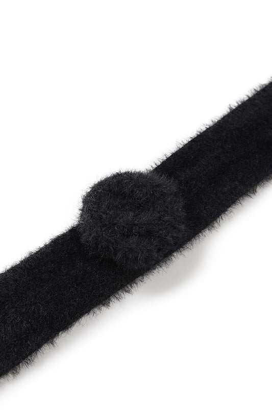Fleur Angora muffler black