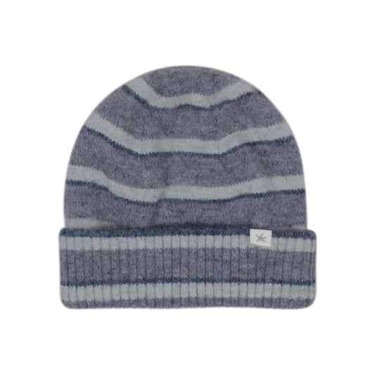 TCM mohair stripe beanie (blue)