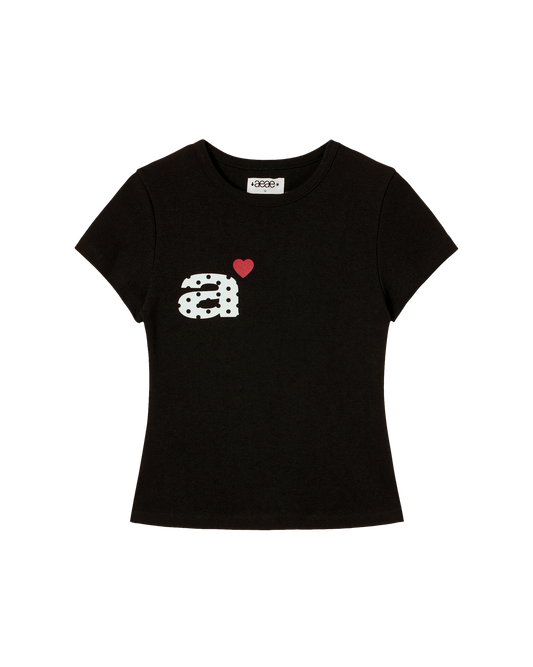 DOT SMALL LETTER TEE [BLACK]