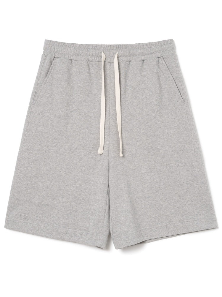 Slash Sweat Half Pants [Melange Gray]