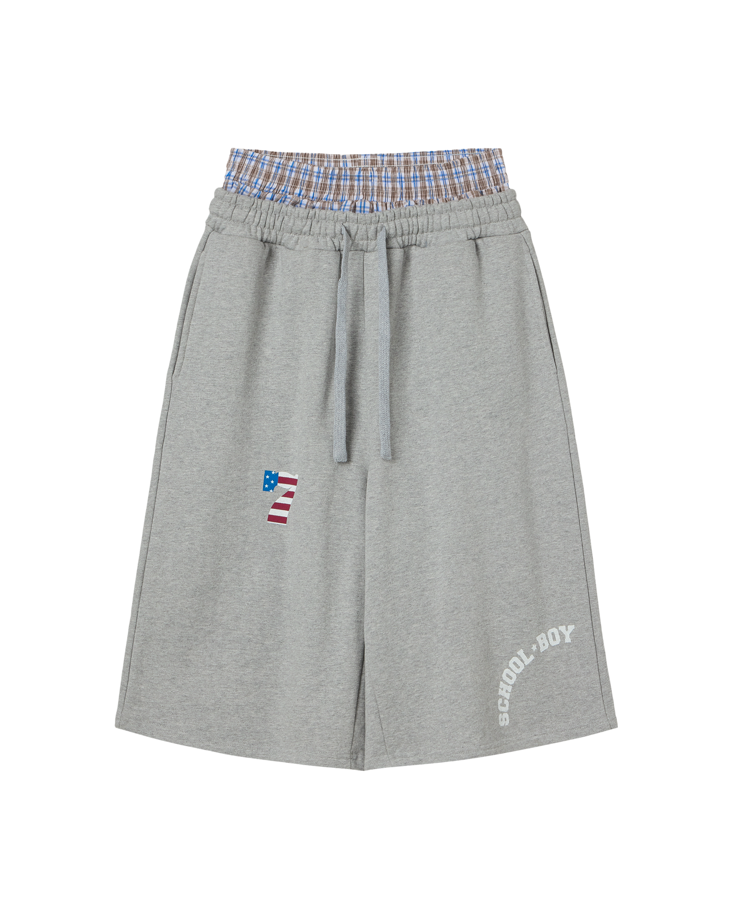 [5/26 예약발송] TRUNK LAYERED SWEATSHORTS [MELANGE GREY]