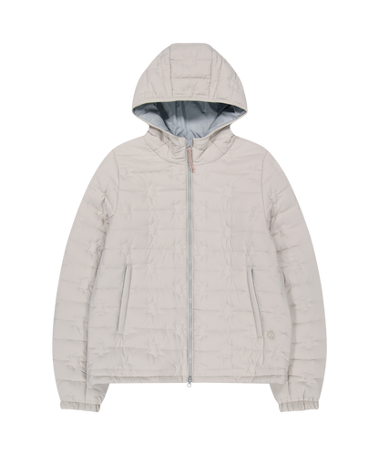 FLUFFY LIGHT PADDED JACKET IVORY