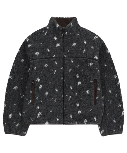 PETAL REVERSIBLE FLEECE JACKET GRAY