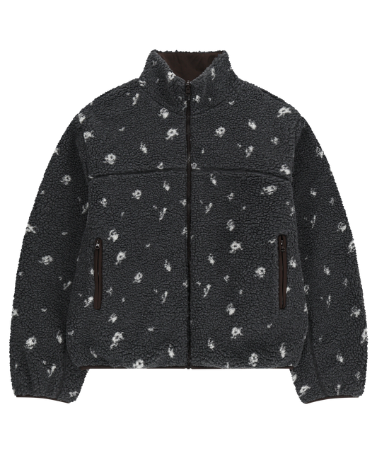 PETAL REVERSIBLE FLEECE JACKET GRAY