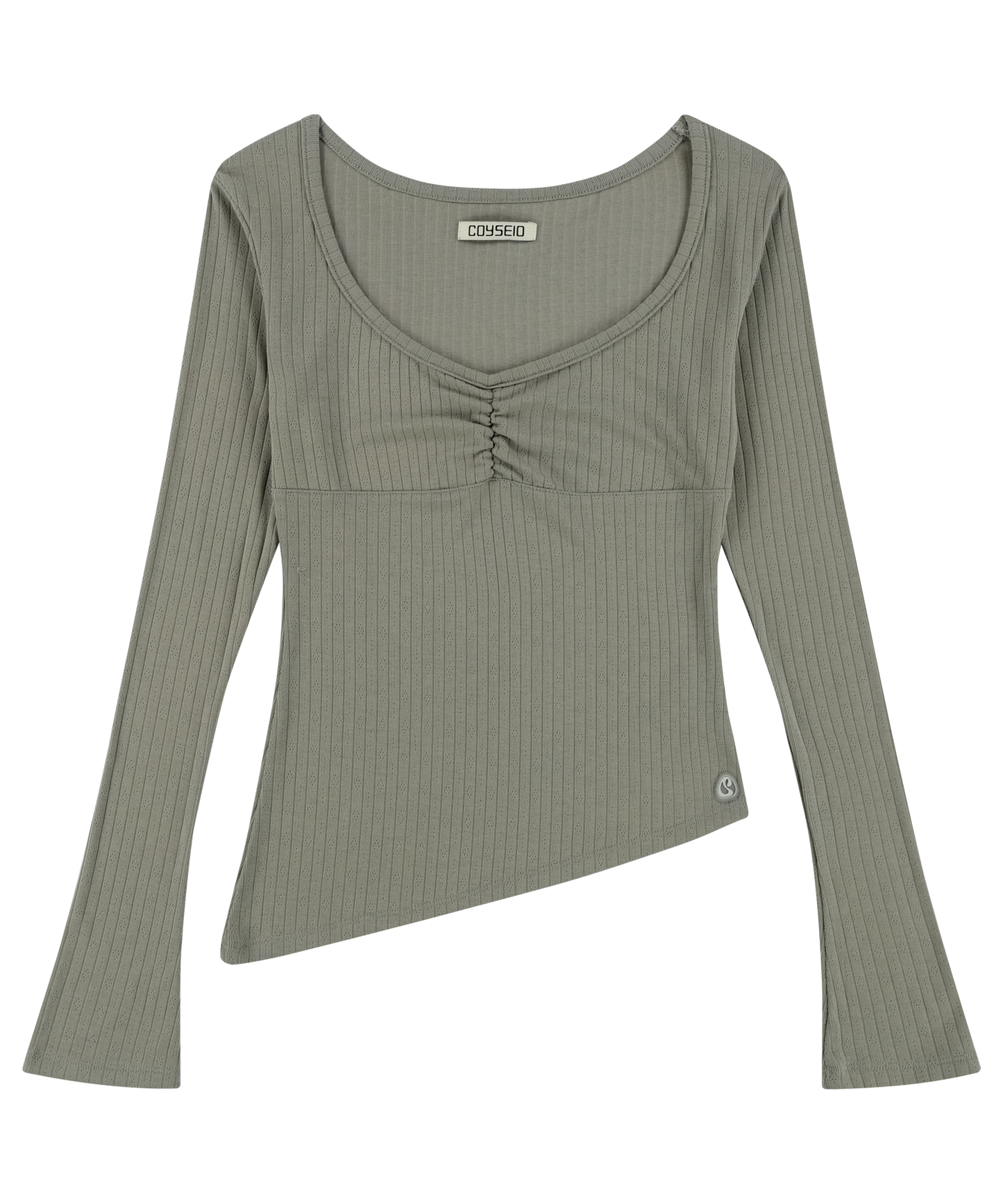 UNBALANCE SHIRRING TOP / 3 Color