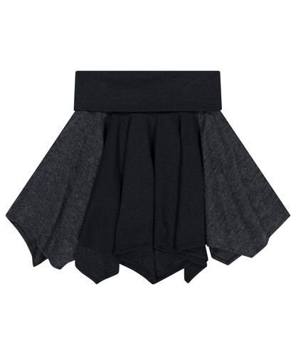 FOLDING UNBALANCED SKIRT / 2 Color