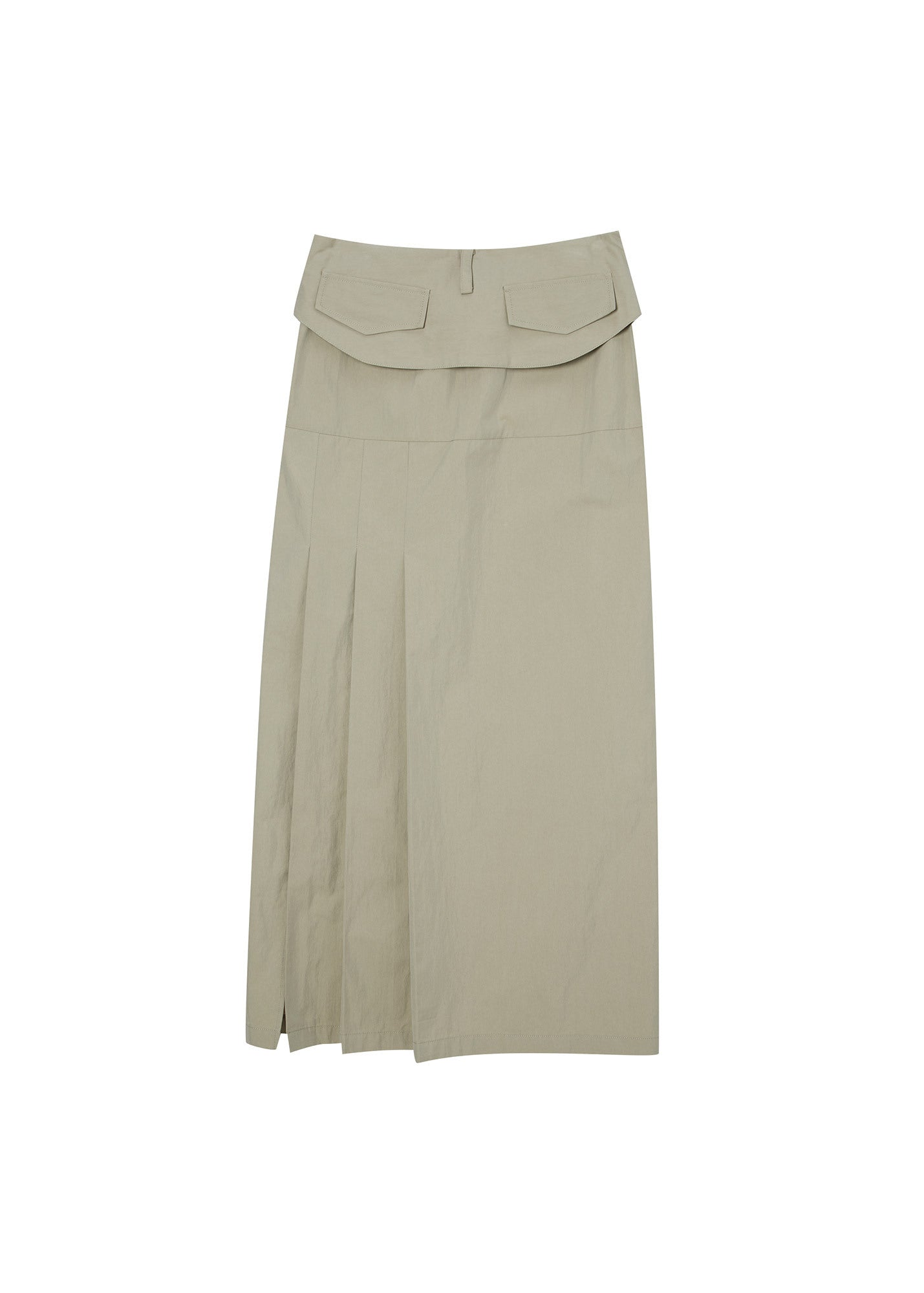 KNOT-DETAIL LONG SKIRT / 2 Color