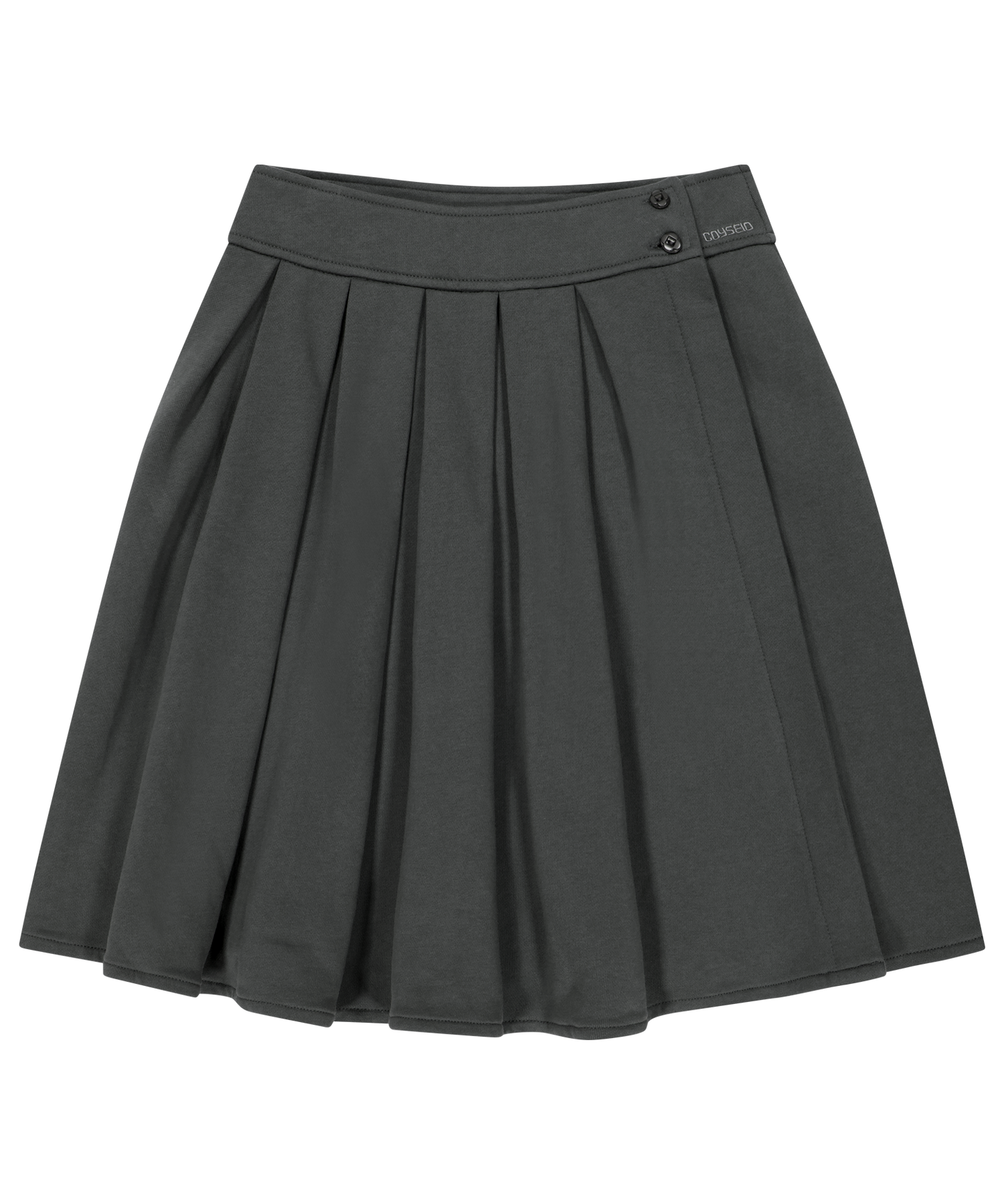 COZY SWEAT WRAP SKIRT CHARCOAL