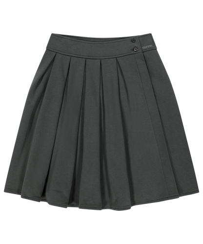 COZY SWEAT WRAP SKIRT CHARCOAL
