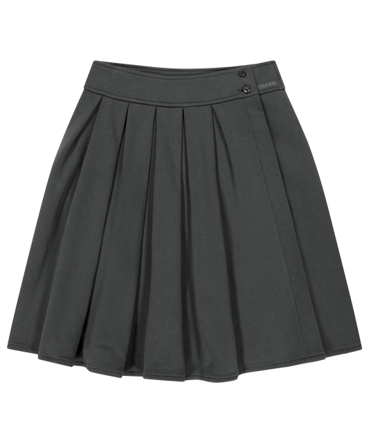 COZY SWEAT WRAP SKIRT CHARCOAL