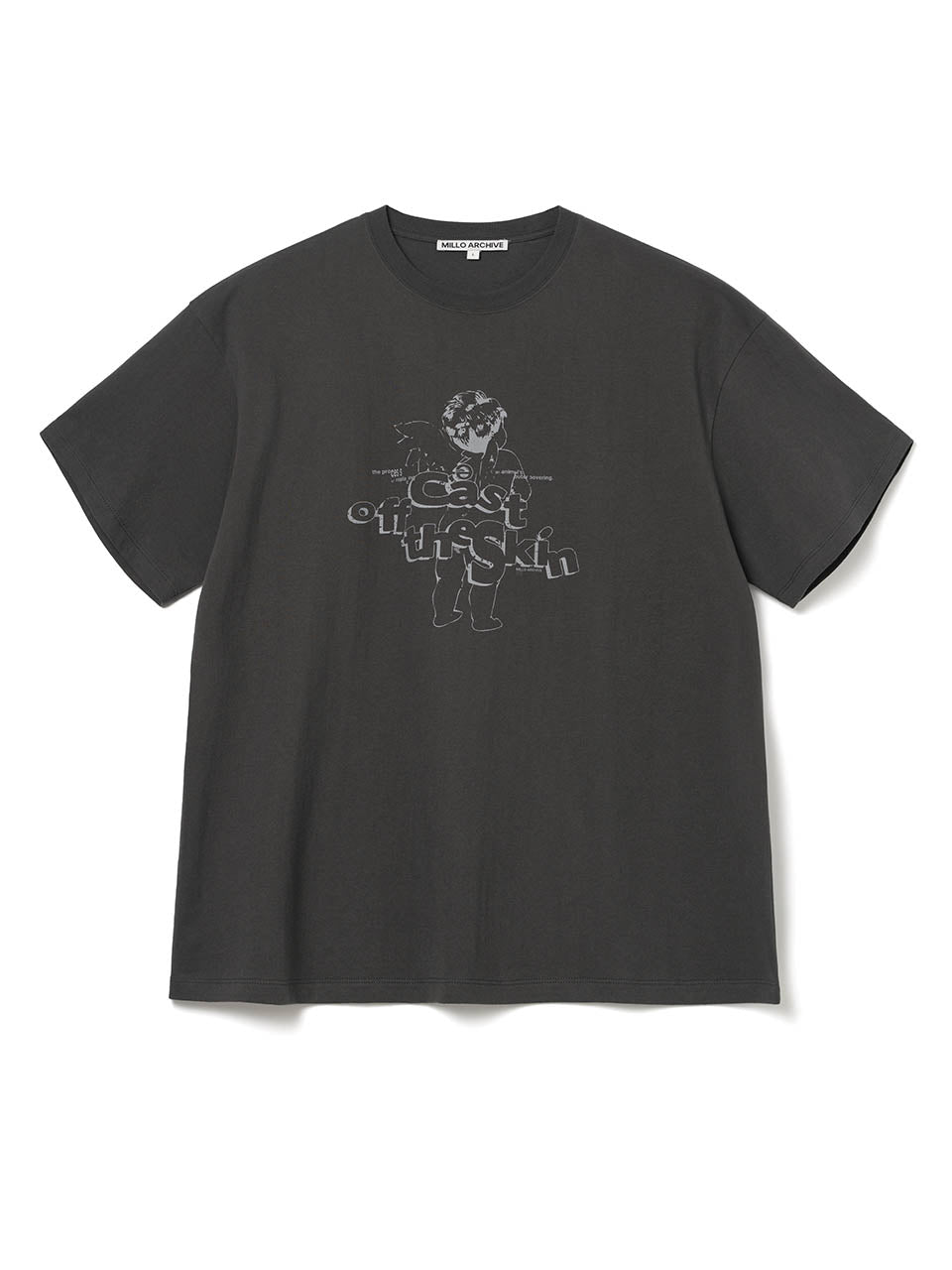 Fray Baby Angel T-Shirts [Charcoal Gray]