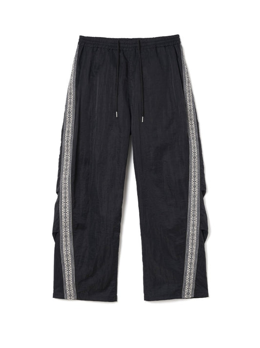 Wide Track Line Pants [Black]