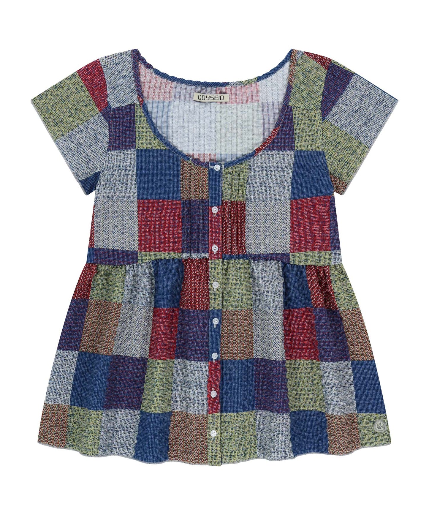 PINTUCK BLOUSE MULTI 