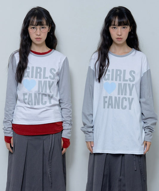 GIRLS MY FANCY LONG SLEEVE (GRAY)