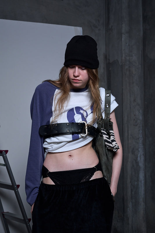 RAGLAN LONG SLEEVE T-SHIRT – NAVY