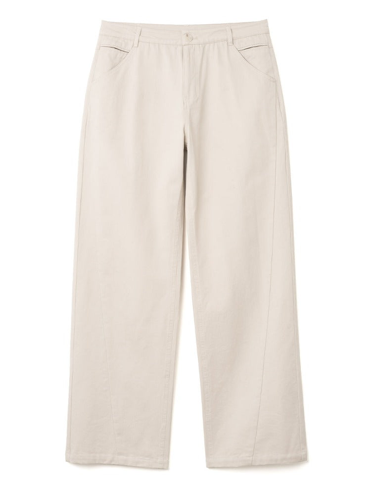 Straight Fit Chino Pants [Beige]
