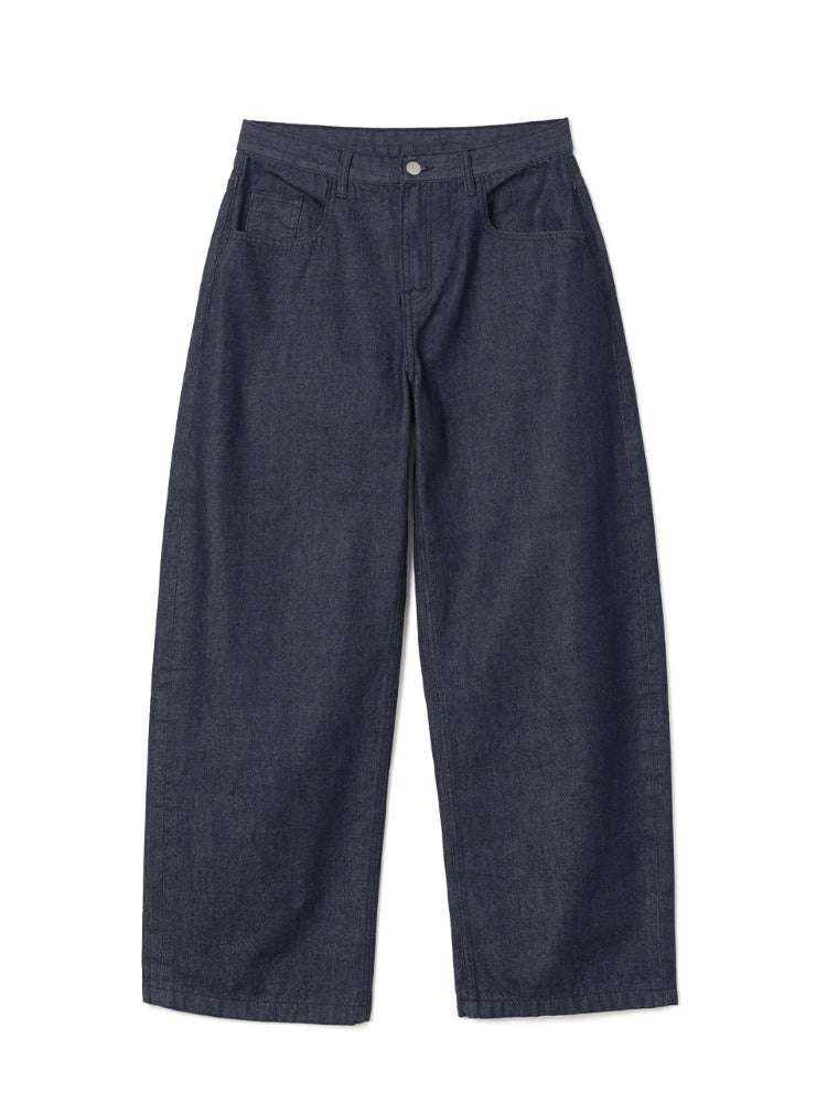 Reflect Curved Raw Pants [Indigo Blue]