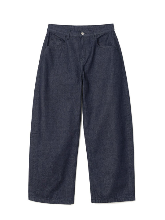 Reflect Curved Raw Pants [Indigo Blue]