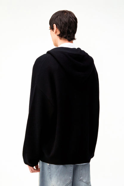 Essential Knit Hooded Zip-Up / 2 Color