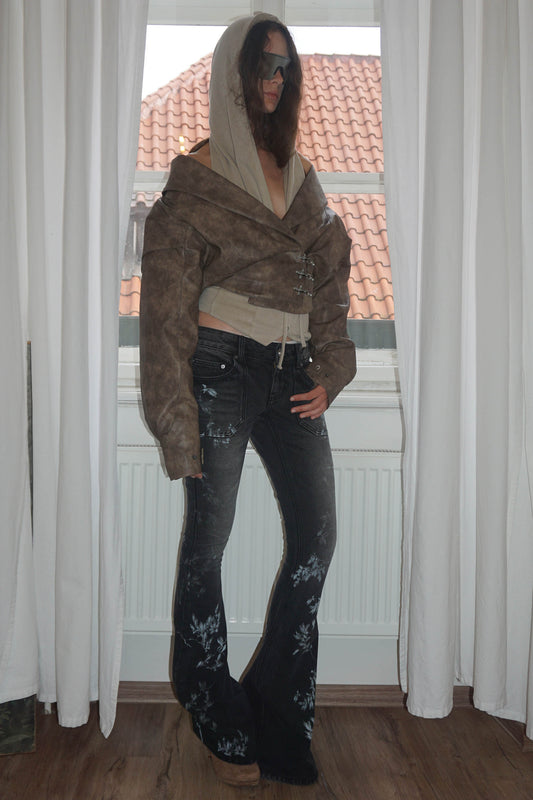 Corset Latch Down Jacket Brown