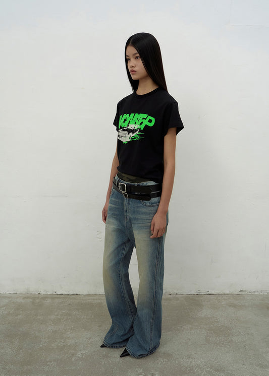 NONSTOP PRINT T-SHIRTS (BLACK)