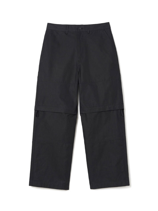 Double Layered Detail Pants [Black]