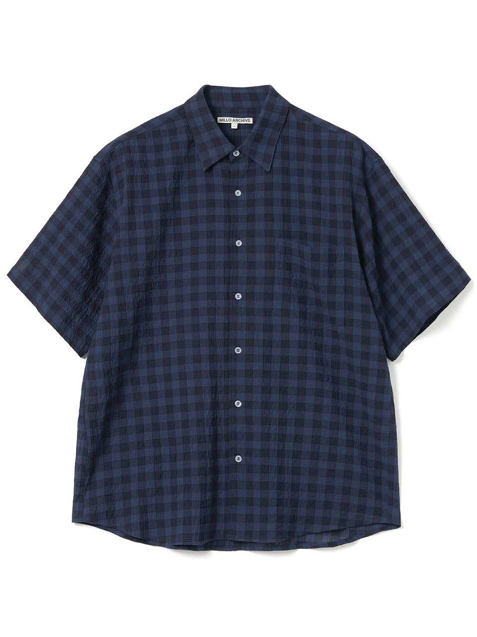 Wade Pattern Half Shirts [Blue]