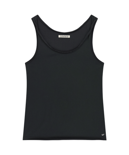 TWISTED SLEEVELESS DARK NAVY