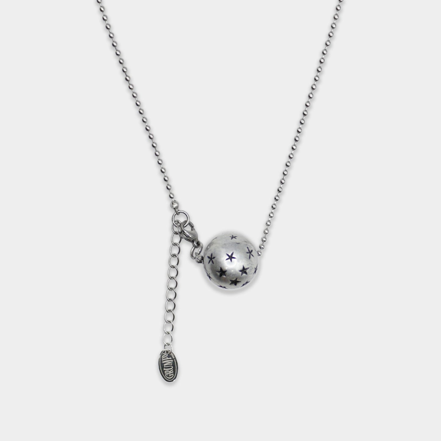 Star Stamping Ball Long Necklace