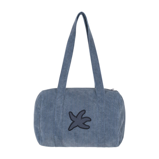 TCM corduroy starfish mini duffle bag (navy)