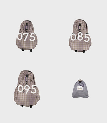 mmo backpack cotton check 3layer/grape 