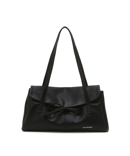 bella Ribbon Shoulder Bag - black