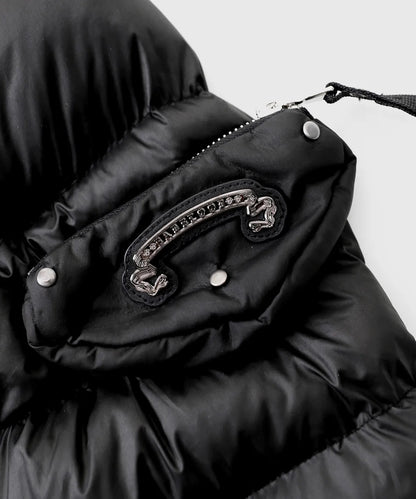 Viper31-2 Midweight Biker Hooded Puffer / Black