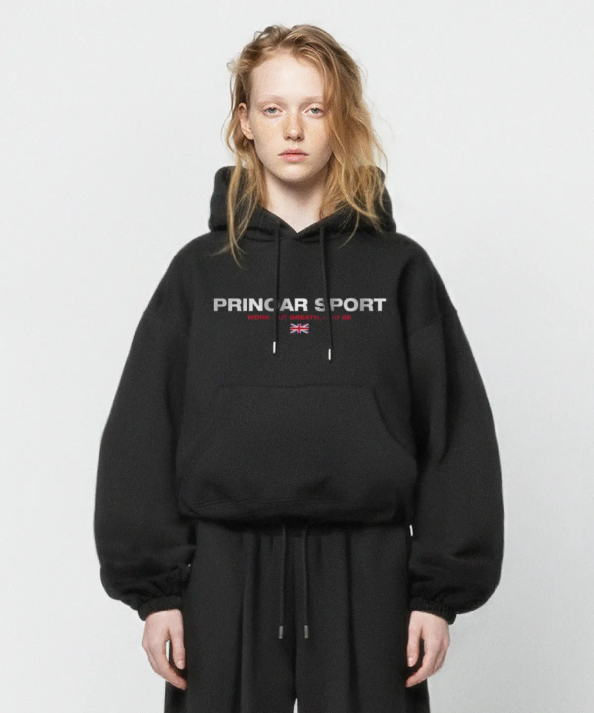 Sports String Overfit Two-Way Hooded Zip-Up / 2 Color