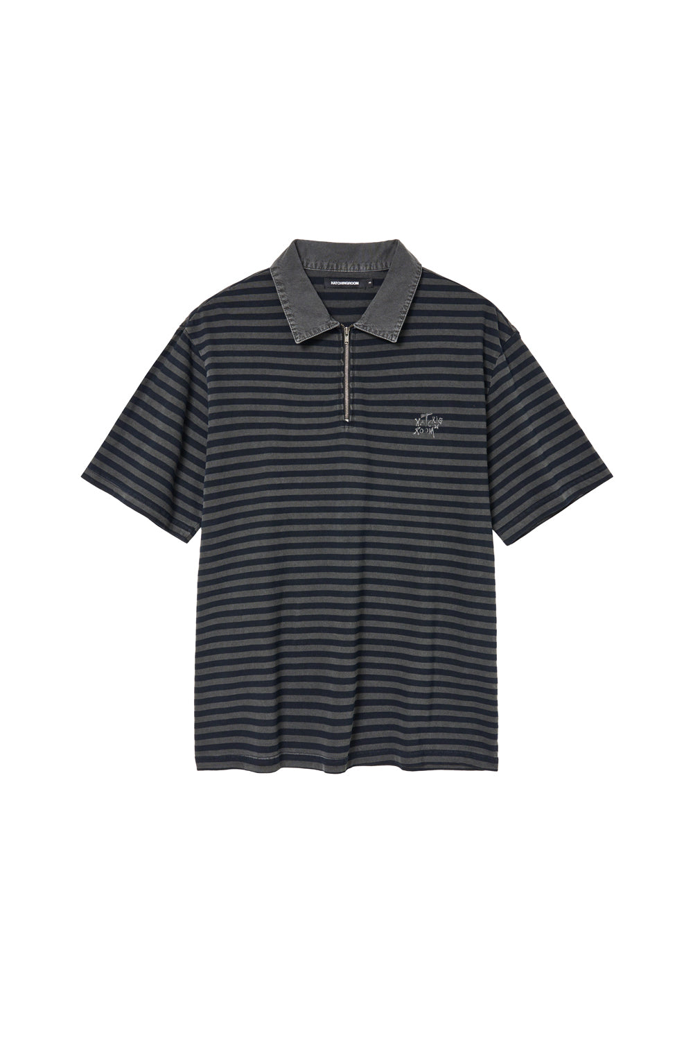 VTG Stripe Polo Tee 1/2 Blue